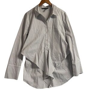 White House Black Market pin striped button down with flare. Women’s size 10